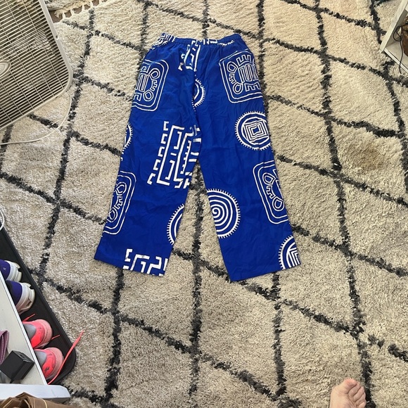 Ashro Royal Blue Pants w/ shimmery Silver Accents - Picture 4 of 12